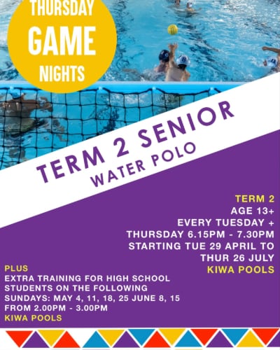 Tairawhiti Water Polo Term 2 Kiwa Pools Gisborne Team Sports 